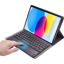 Samsung Galaxy Tab S7 T870 Tablet Bluetooth Klavye + Touchpad Standlı Kılıf - Bkk2