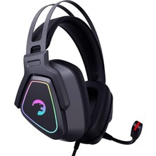 Kyruse USB Oyun Kulaklığı - 7.1 Sanal Surround Ses, 53MM Sürücülere Sahip Kablolu Rgb LED Kulaklıklar, Konforlu Tasarım, 360 Mekansal Ses, Gürültü Önleyici Mikrofon, Pc, Ps4, Ps5, Siyah