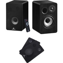 RM-400BK Aktif Stüdyo Referans Monitörü 4 Inç Çift Bluetooth USB 140 Watt