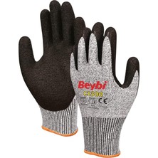 GKMPWXYZ_3D58A3 CL300 Lateks Kaplı Kesilmeye Dirençli Eldiven Çift No 9