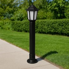 Klas Bahçe Aydınlatma Lambası | 90 cm Uzun Direkli Dış Mekan Yol Apliği | E27 Duylu, IP54 Su Geçirmez, 220V, Siyah | Yerli Üretim Bahçe Lambası (Ampul Hariç)