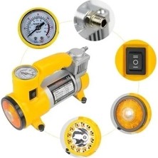 Zmc Bilişim 150 Psı 35 Lpm Oto Hava Kompresörü | 12V Taşınabilir Araç Lastik Şişirme Pompası