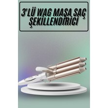 Uravas Store Saç Şekillendirici Wag Maşa Üçlü Yüksek Isı Ayarlı Seramik Kaplama