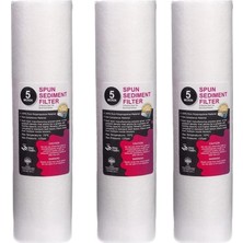 2364 5 Mikron Sediment Spun Filtre (Toz,tortu Filtre) 3 Adet