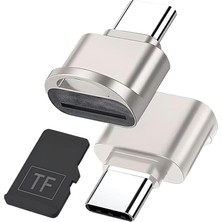 Card Reader Kart Okuyucu Tüm Type C Cihazlar Için Çipli Kart Okuyucu ve Dönüştürücü (Ha-02 Type C - Micro Kart Okuyucu)