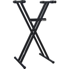 Çift Iki Katlı Org Klavye Sehpası Standı