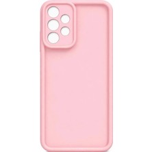 Fenza Samsung Galaxy A53 5g Uyumlu Pembe Renkli Mat Silikon Telefon Kılıfı