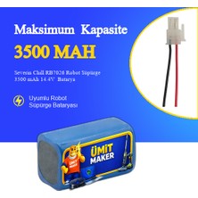 Severin Chill RB7026 Robot Süpürge 3500 mAh 14.4V  Batarya – Orjinal Uyumlu Uzun Ömürlü, Yüksek Performans Pil