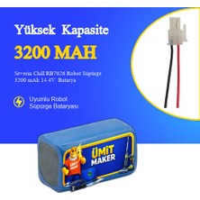 Severin Chill RB7026 Robot Süpürge 3200 mAh 14.4V  Batarya – Orjinal Uyumlu Uzun Ömürlü, Yüksek Performans Pil
