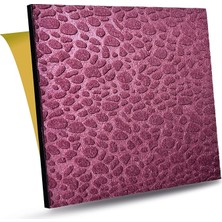 Kendinden Yapışkanlı Ses ve Isı Yalıtım Paneli, Akustik Duvar Paneli, Ses Yalıtım Süngeri, Keçe Kaplı Sünger 41X41 cm 6 Adet/1 M² Bordo