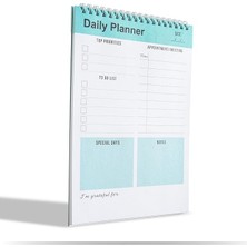 Planlayıcı Defter, Yapılacaklar Listesi Not Defteri, Spiral Defter, Kontrol Listesi, Iş Için Defterler, Kişisel Düzenleyici Not Defteri, Günlük Görev Defteri (Ingilizce) (Yeşil)