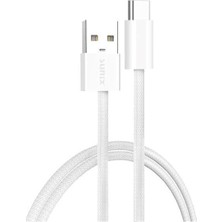 3.0A USB Type-C Örgülü Hızlı Şarj ve Data Kablosu 2 Metre Ip-16