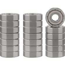 20 Adet 608ZZ Çift Metal Conta Rulmanları 8X22X7 Mm, Önceden Yağlanmış ve Stabil Performans ve Maliyet Etkili, Derin Yivli Bilyalı Rulmanlar.