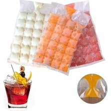 Lua 2 Paket 480 Adet Buz Küpü, Buz Torbası, Kolay Çıkarılan Buz Küpü Kalıp Tepsileri, Dondurucu, Kokteyl, Kemik Suyu Torbası Dondurma Meyve Suyu Için Kendinden Sızdırmaz Buz Küpü Torbaları