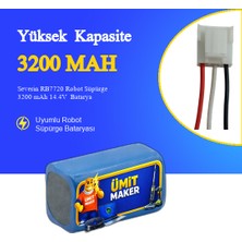 Severin RB7720 Robot Süpürge 3200 mAh 14.4V  Batarya – Orjinal Uyumlu Uzun Ömürlü, Yüksek Performans Pil