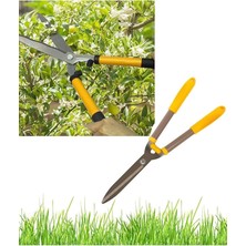 Çim Kesme Makası Karbon Çelik Çit Kesme Makası Kaydırmaz Saplı Bahçe Çalı Çim Çit Makası
