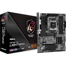 X670E Pg Lightning Atx Anakart Amd Am5 Ryzen 8000 ve 7000, Ddr5, 4x M.2 Ssd, 4K 120Hz, Amd Expo, USB Type-C