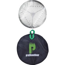 Yuvarlak Paslanmaz Çelikten Izgara ve Taşıma Çantası