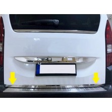 Oto Aksesuar Krom Bagaj Alt Çıtası 2018 Üzeri Paslanmaz Çelik Citroen Berlingo ile Uyumlu