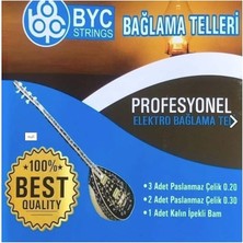 BYC20E Elektro Bağlama Saz Teli Takım 0.20