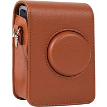 Mini Evo Kahverengi Askılı Deri Çanta