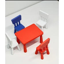 Nana Art 1:12 Ölçek 4 Lü Mini Masa Sandalye Seti – Dollhouse & Diorama Mobilya
