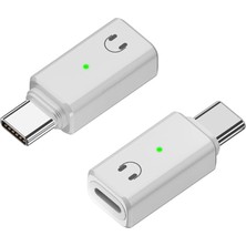 Type C To Lightning Kulaklık Dönüştürücü iPhone iPad Macbook Yuva Çevirici Müzik Dinleme Arama Otgkl