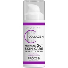 Anti-Aging Etkili Collagen Krem, Yaşlanma & Kırışıklık Karşıtı, Cilt Sıkılaştırıcı & Yenileyici, Günlük Bakım, 50 ml