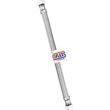3/8×3/8 (Bütün Uzunluklar) Paslanmaz Çelik Flex Hortum Klozet Bağlantı Hortumu (70 Cm)
