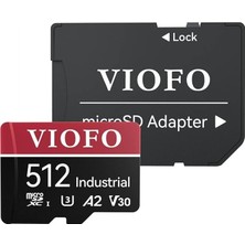 VIOFO 512GB Micro SD Hafıza Kartı Class 10 A2 V30 Yüksek Okuma/Yazma Hızı ile Dayanıklı Tasarım