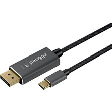 USB C To Displayport Kablo - Dp 1.4, Thunderbolt 4/3, Hdr, 8k 60Hz, 4K 144Hz/120Hz/60Hz, 2k 240Hz, Full Hd 240Hz, Örgülü, 2 Metre (CDP14B-PRO)
