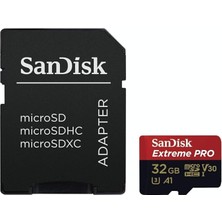 32GB Extreme Pro Microsdhc Hafıza Kartı, 100 Mb/sn'e Kadar - SDSQXCG-032G-GN6MA