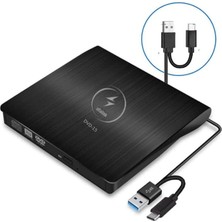 Taşınabilir Ultra İnce DVD Rw External USB 3.0 CD DVD Yazıcı Okuyucu Hızlı Veri Aktarımı