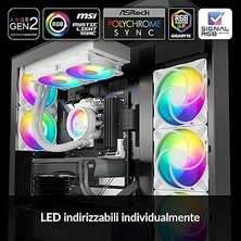 Liquid Freezer Iıı - 240 A-Rgb Intel/amd Uyumlu, 240MM Radyatörlü, 2X12CM P12 Pwm Fanlı, Sıvı Işlemci Soğutucu Beyaz (AR-ACFRE00150A)