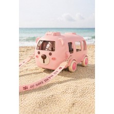 Artopio Araba Otobüs Şekilli Çocuk Suluk Matara 500 ml | Pipetli, Sızdırmaz Spor Şişe -500ML