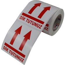 Tutunuz Etiketi 70MM x 80MM Ruloda 250 Adet Kuşe Rulo Etiket