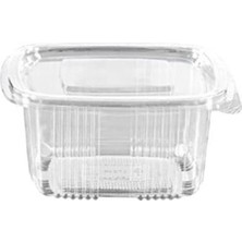 Sızdırmaz Kap 500 gr cc Kullan At Tek Kullanımlık Plastik Kapaklı Kase 100 Adet