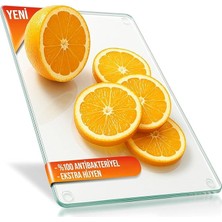 Cam Kesme Tahtası ve Sunum Tablası Natural Saydam 30 x 40 cm