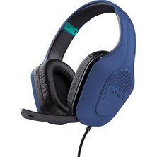 Gaming Gxt 415B Zirox Hafif Oyun Kulaklığı, 50 mm Sürücülü Pc, Xbox, Ps4, Ps5, Anahtar, Mobil, 3,5 mm Ses Jakı, 2 M Kablo, Kulak Üstü Mikrofonlu Kulaklık, Mavi