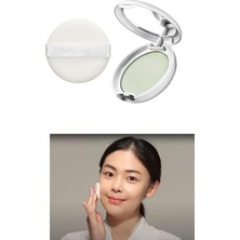 Kızarık Görünümü Azaltarak Makyajı Sabitleyen Ultra Hafif Pudra Airy Pot Pressed Powder (Mint)