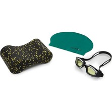 3'lü Yetişkin Yüzme Seti (Pullbuoy+Havuz Bonesi+Yüzücü Gözlüğü)