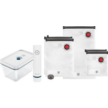 Fresh & Save Vakumlu Başlangıç Seti, Cam, 7 Parçalı, Kutu, Pompa ve Torba Dahil, La Mer
