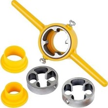 Freedom Books Genel Plastik Su Borusu Dış Diş Açma Matkap Ucu Seti, 1/2-3/4-1 Inç, Sarı, Metal, Tesisat ve Tamir Için, 12X11.5X11.5 cm