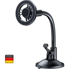 By Deji Güçlü Mıknatıslı Vantuzlu Araç Içi Telefon Tutucu - Magsafe iPhone ile Uyumlu Vakumlu Akrobat