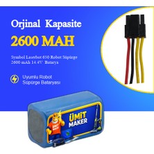 Symbol Laserbot 650 Robot Süpürge 2600 Mah Batarya