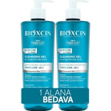 Acnium Sebum Dengeleyici Yüz Yıkama Jeli 500 ml 1 Alana 1 Hediye – Salisilik Asit, Çay Ağacı ve Niasinamid Içeren Yağlı ve Akneye Eğilimli Ciltler Için Temizleyici