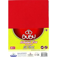 BU00100 A4 Yapışkanlı Eva 10 Lu