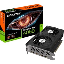 Geforce Rtx 4060 Wındforce Oc 8g Grafik Kartı, 2x Wındforce Hayranları, 8gb 128-BIT Gddr6, GV-N4060WF2OC-8GD Ekran Kartı