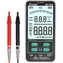 Pro's Kit Ten,proskit MT-1510 True Rms Akıllı Dijital Multimetre, Geniş Ekranlı Profesyonel Ölçü Aleti