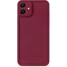 Fenza Samsung Galaxy A07 Uyumlu Bordo Renkli Mat Silikon Telefon Kılıfı